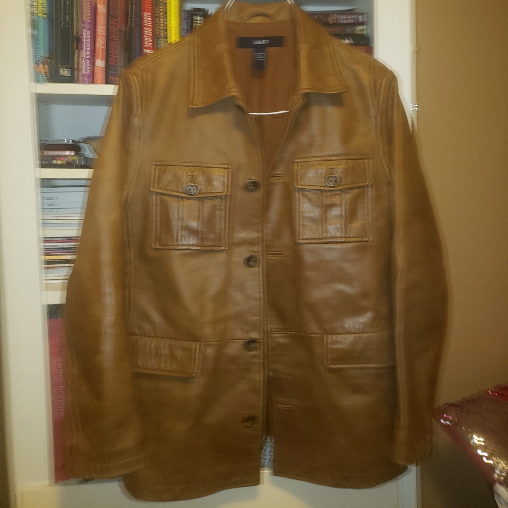 Gap leather jacket - Picture 2 of 6